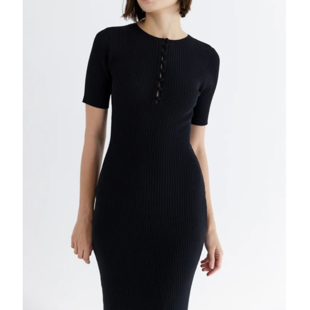Black midi dress Mod Ref NWT